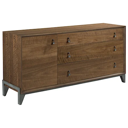 Nouveau Three Drawer Dresser with Jewelry Tray